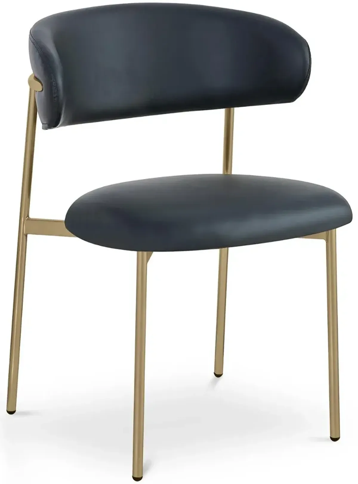 Lupita Black and Gold Dining Chair, Set of 2
