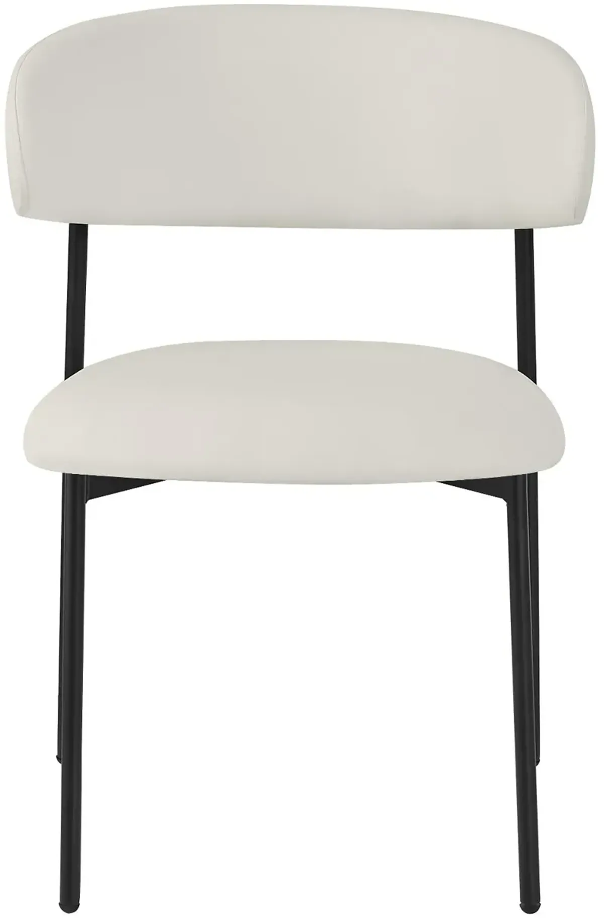 Lupita Cream and Black Dining Chair, Set of 2