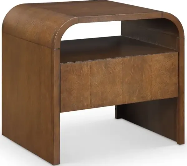 Giada Dark Oak Nightstand with Drawer