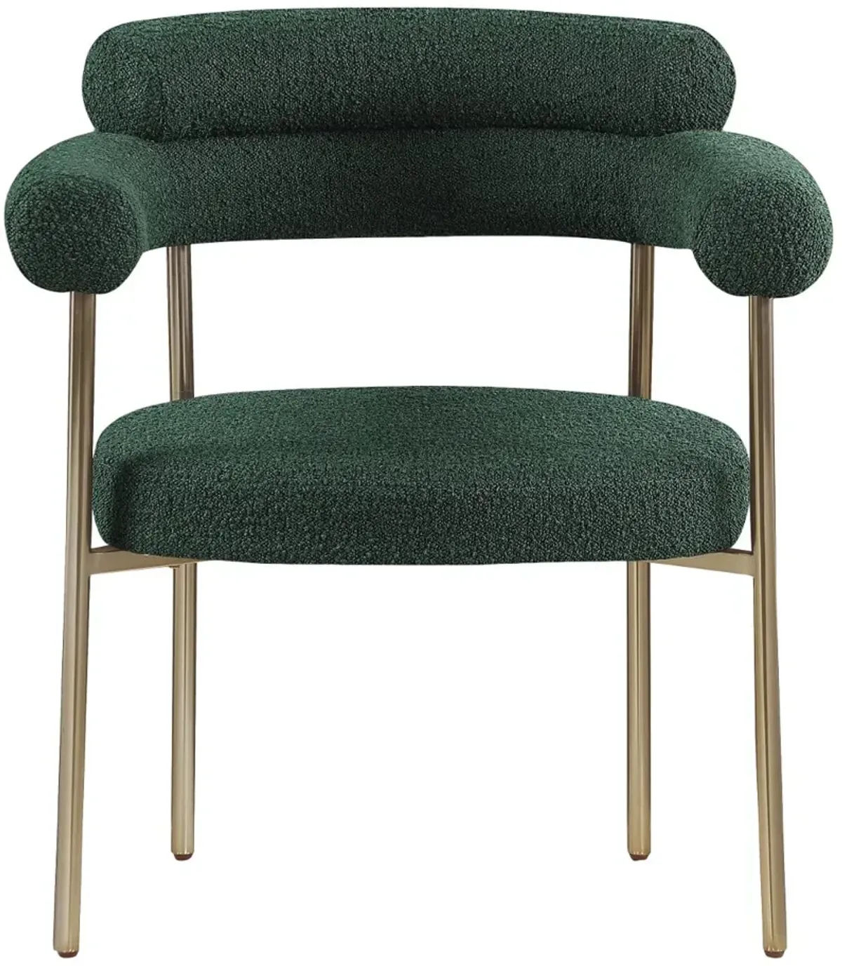 Blake Green Boucle Upholstered Dining Chair, Set of 2