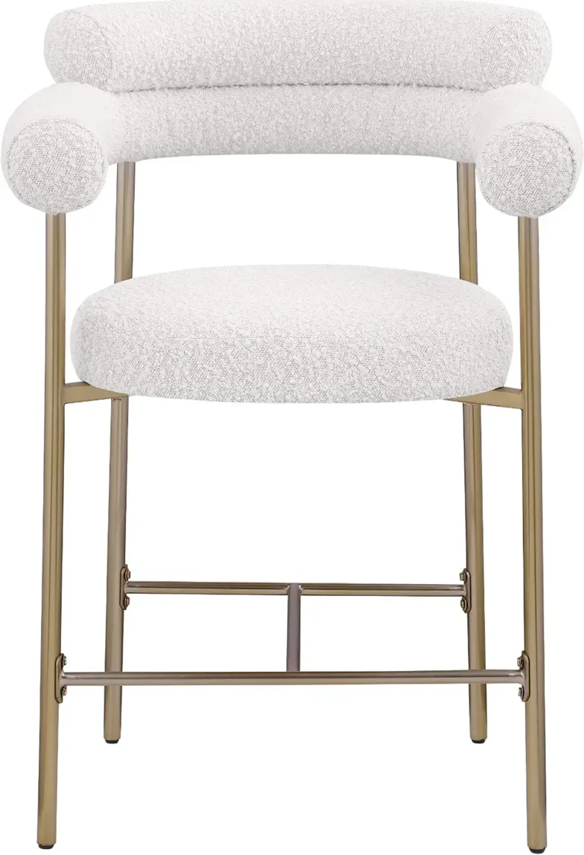 Blake Cream Boucle Upholstered Counter Stool, Set of 2
