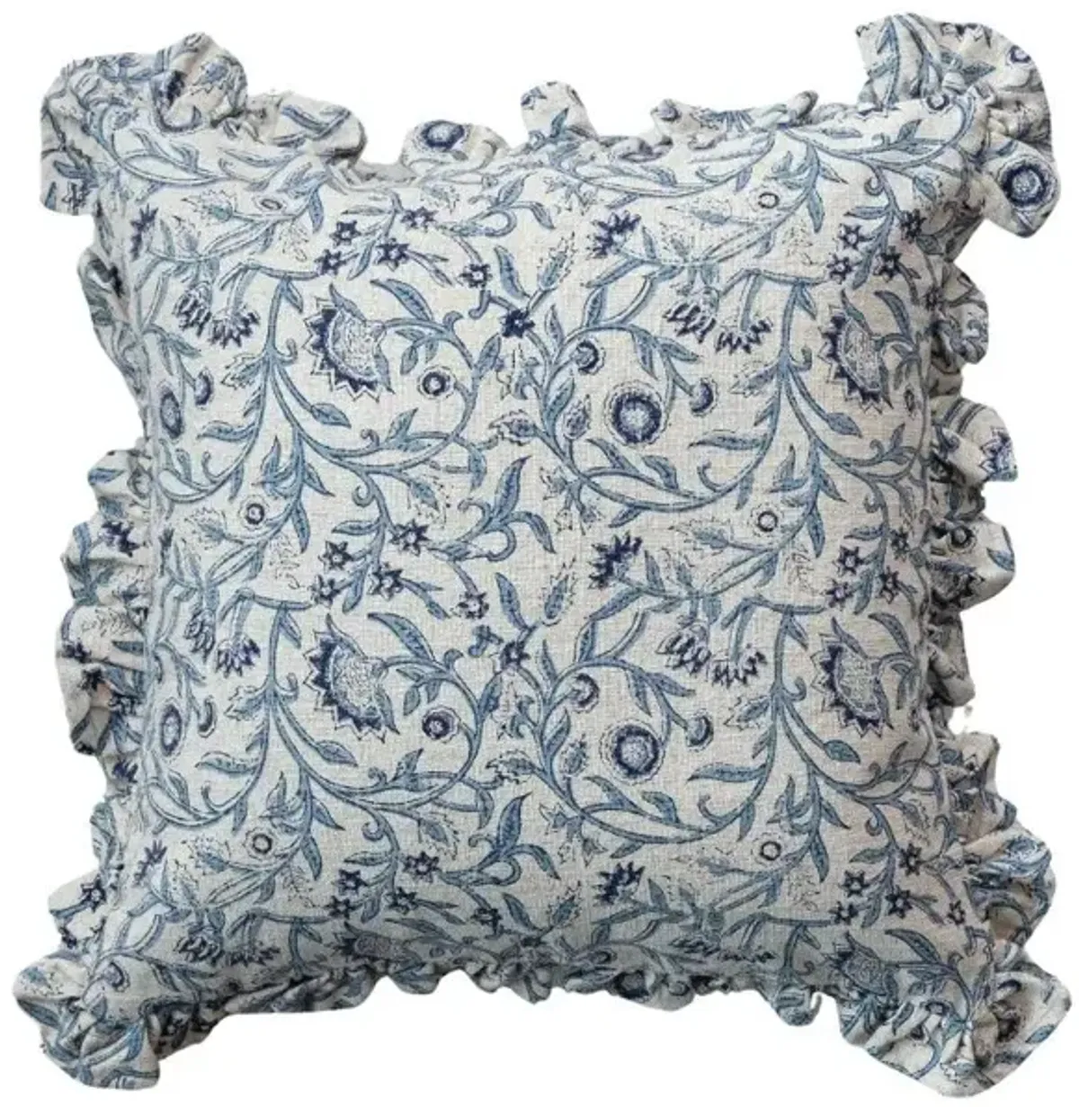 Block Printed Throw Pillow
