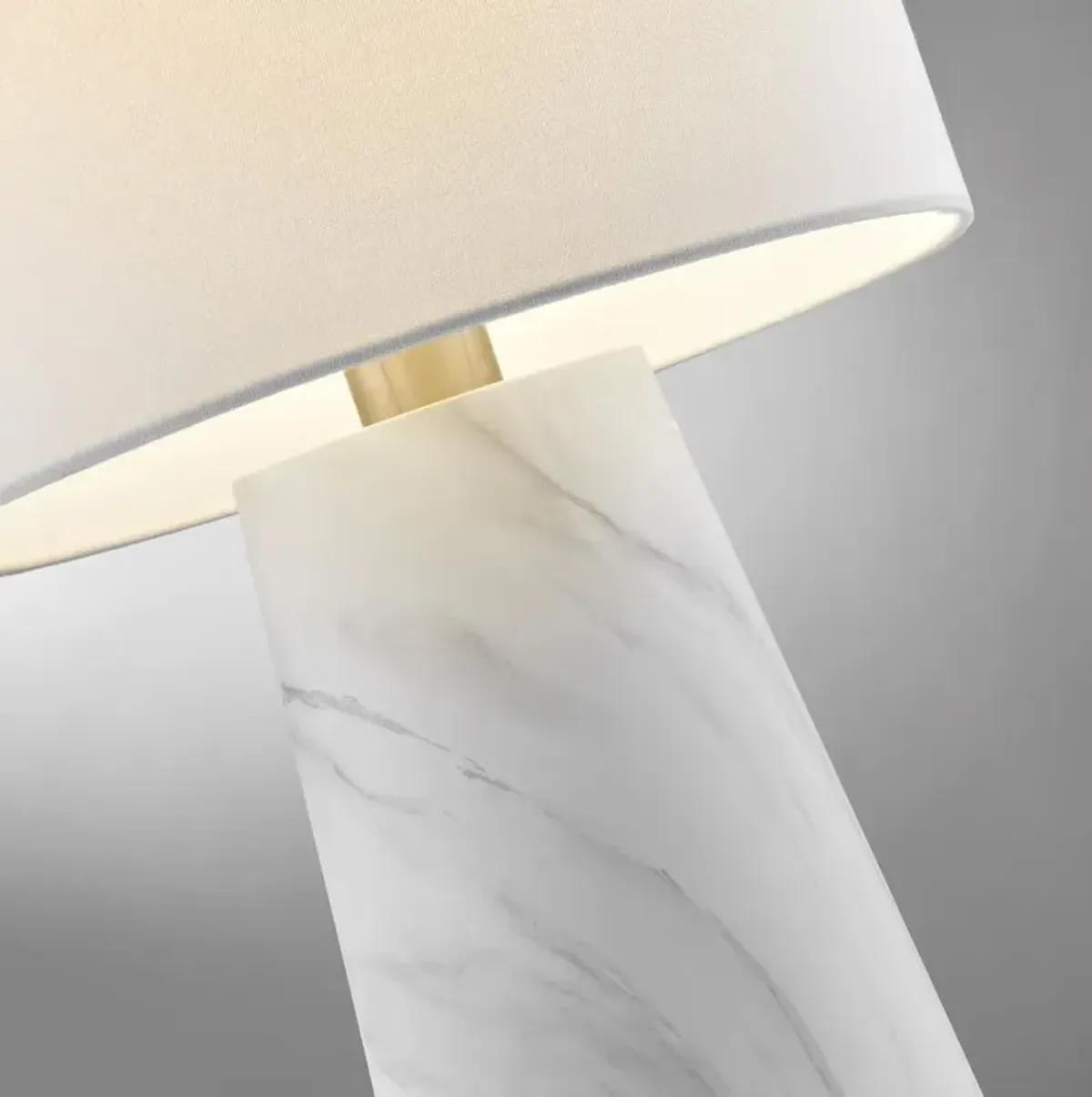 White Marble Table Lamp