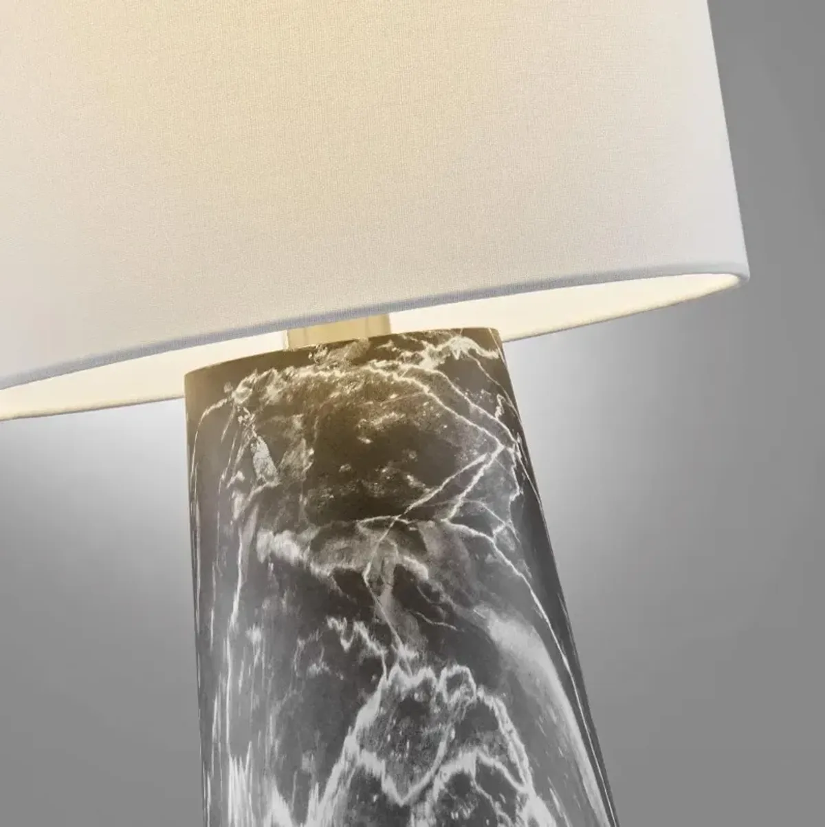 Black Marble Table Lamp