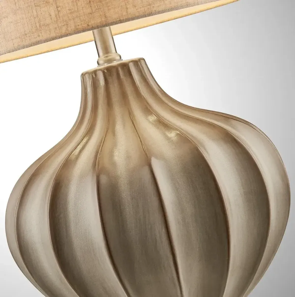 Light Brown Ceramic Table Lamp