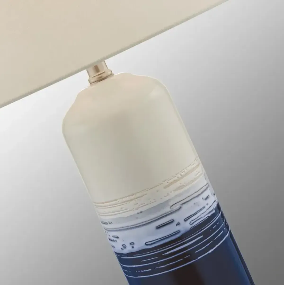 Blue and White Ceramic Table Lamp