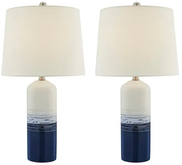 Blue and White Ceramic Table Lamp