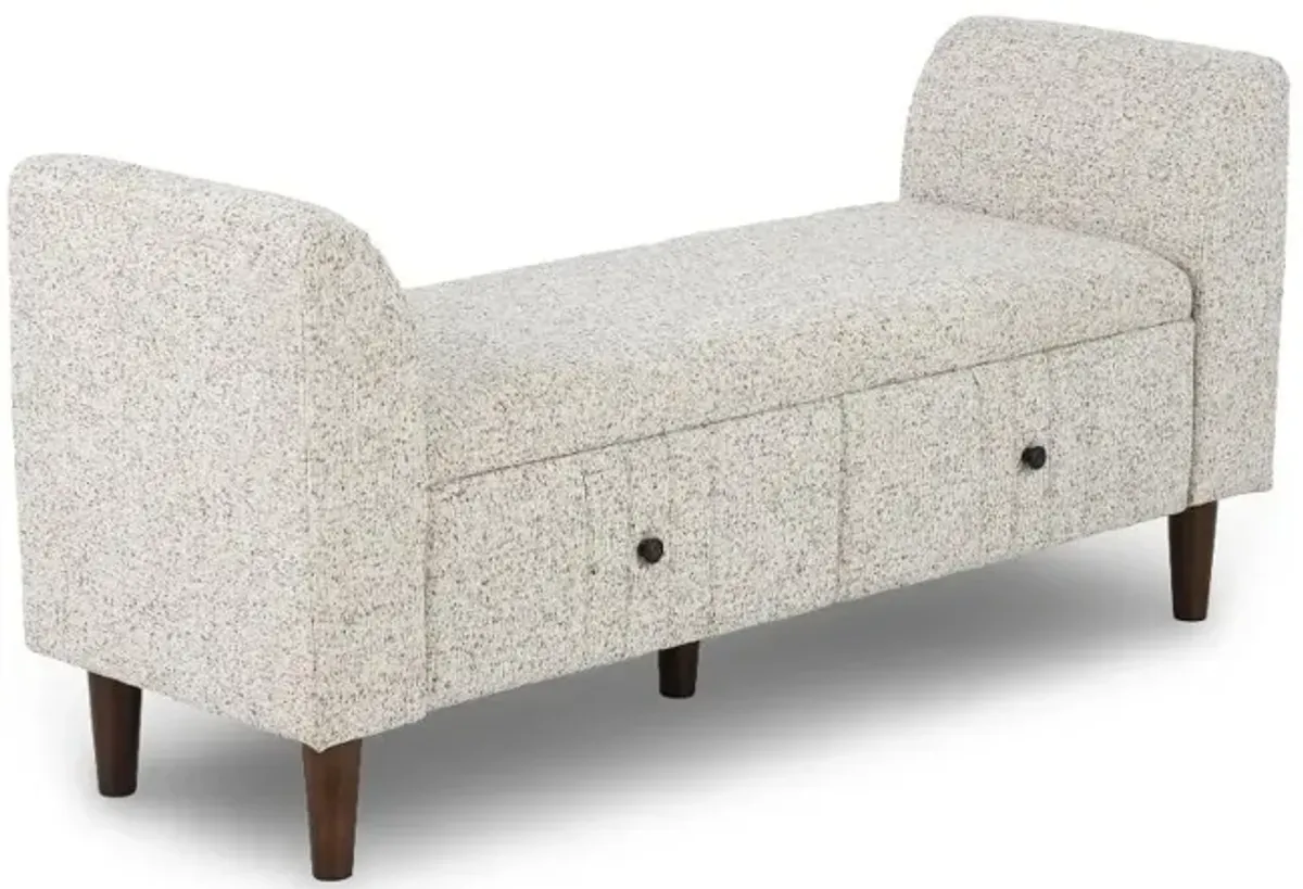 Oatmeal Bench with Storage Drawer