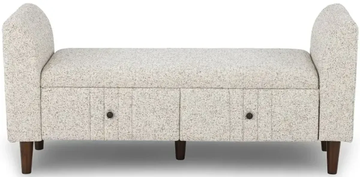 Oatmeal Bench with Storage Drawer