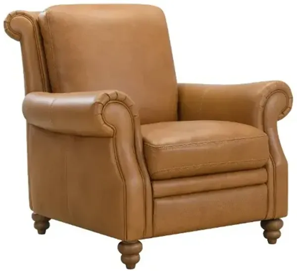 Pentos Saddle Brown Leather Accent Chair