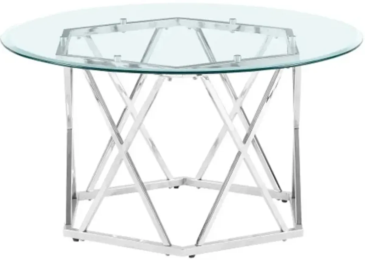 Escondido Metal and Glass Coffee Table