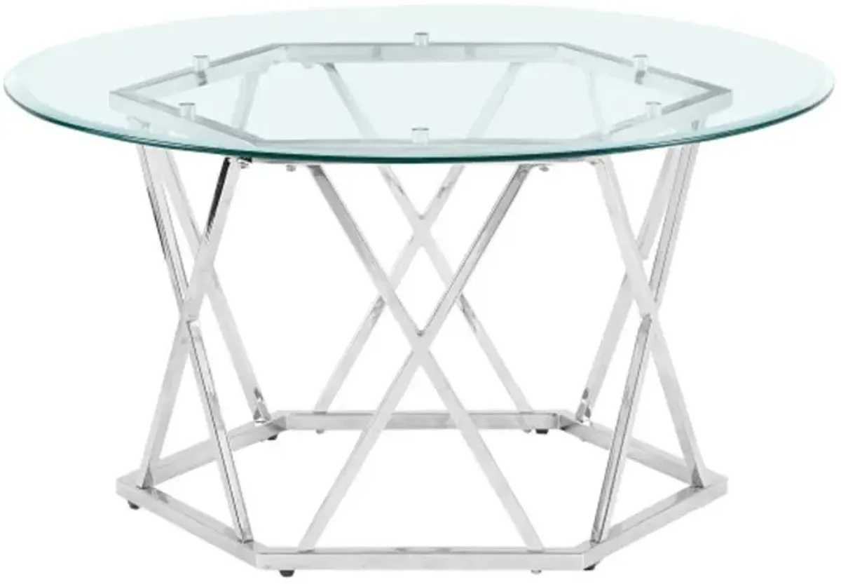 Escondido Metal and Glass Coffee Table