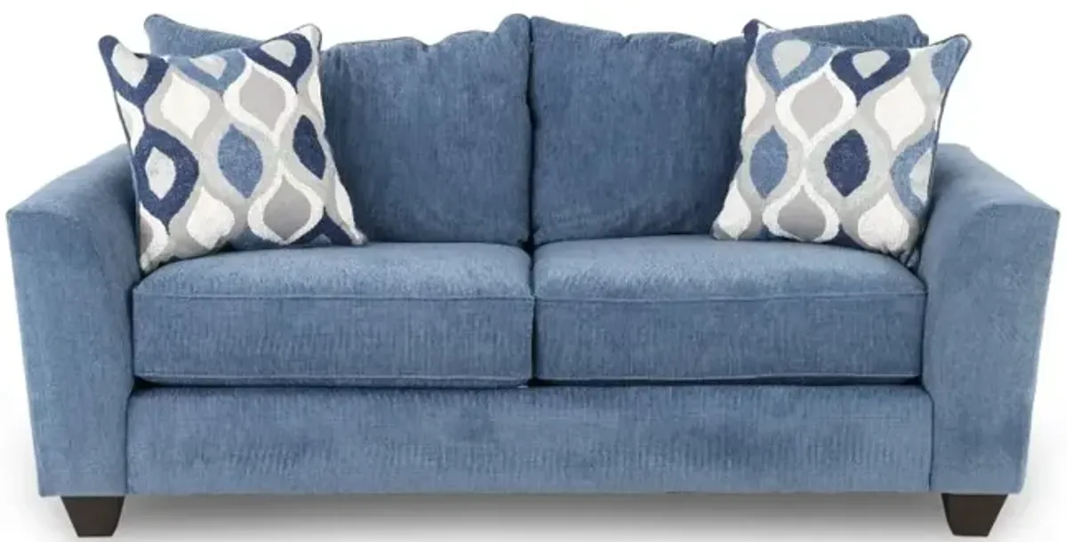 Clearview Blue Loveseat