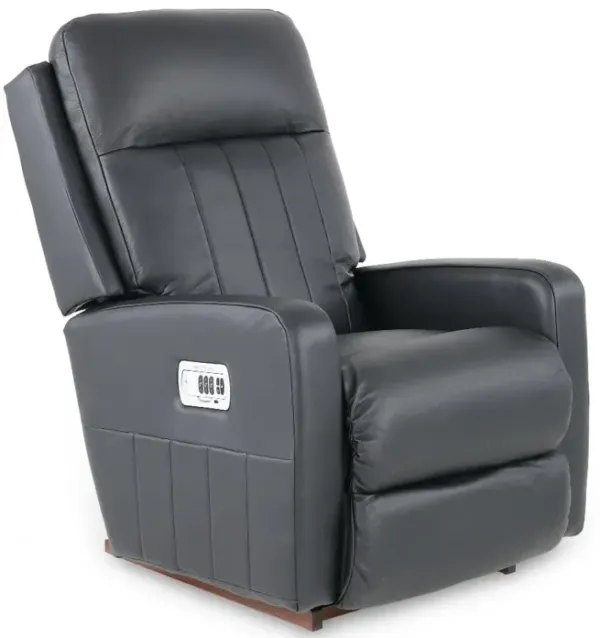 Finley Onyx Power Rocker Recliner with Adjustable Headrest and Lumbar Support