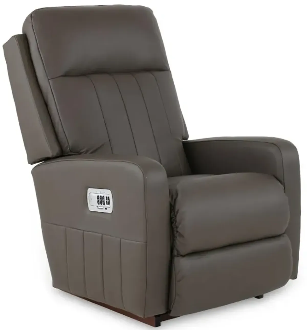 Finley Otter Gray Power Rocker Recliner with Adjustable Headrest and Lumbar Support