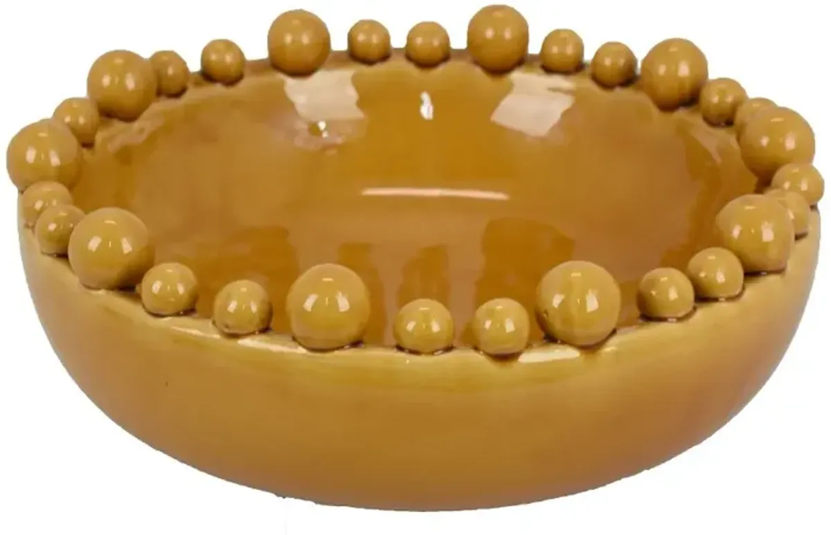 Mustard Ceramic Bubble Bowl
