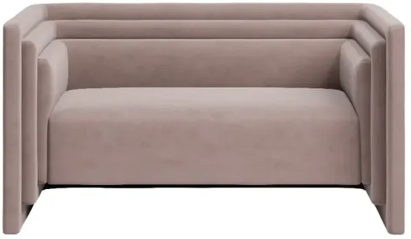 Lucie Taupe Velvet Loveseat