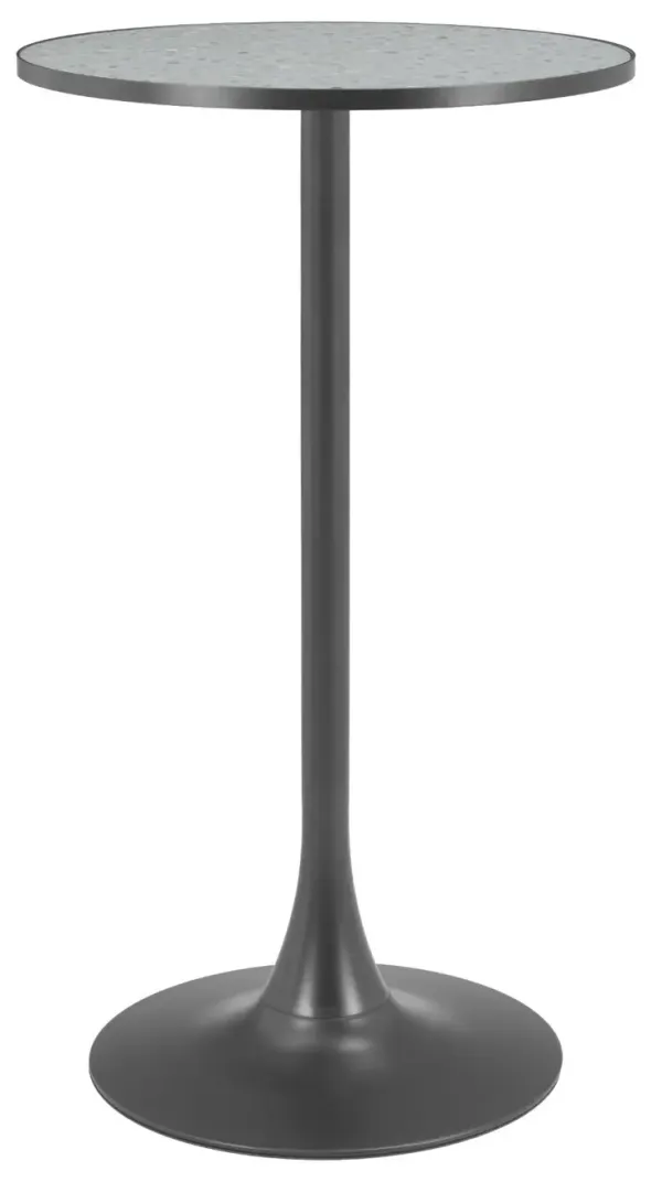 Bite Gray and Black Bar Table