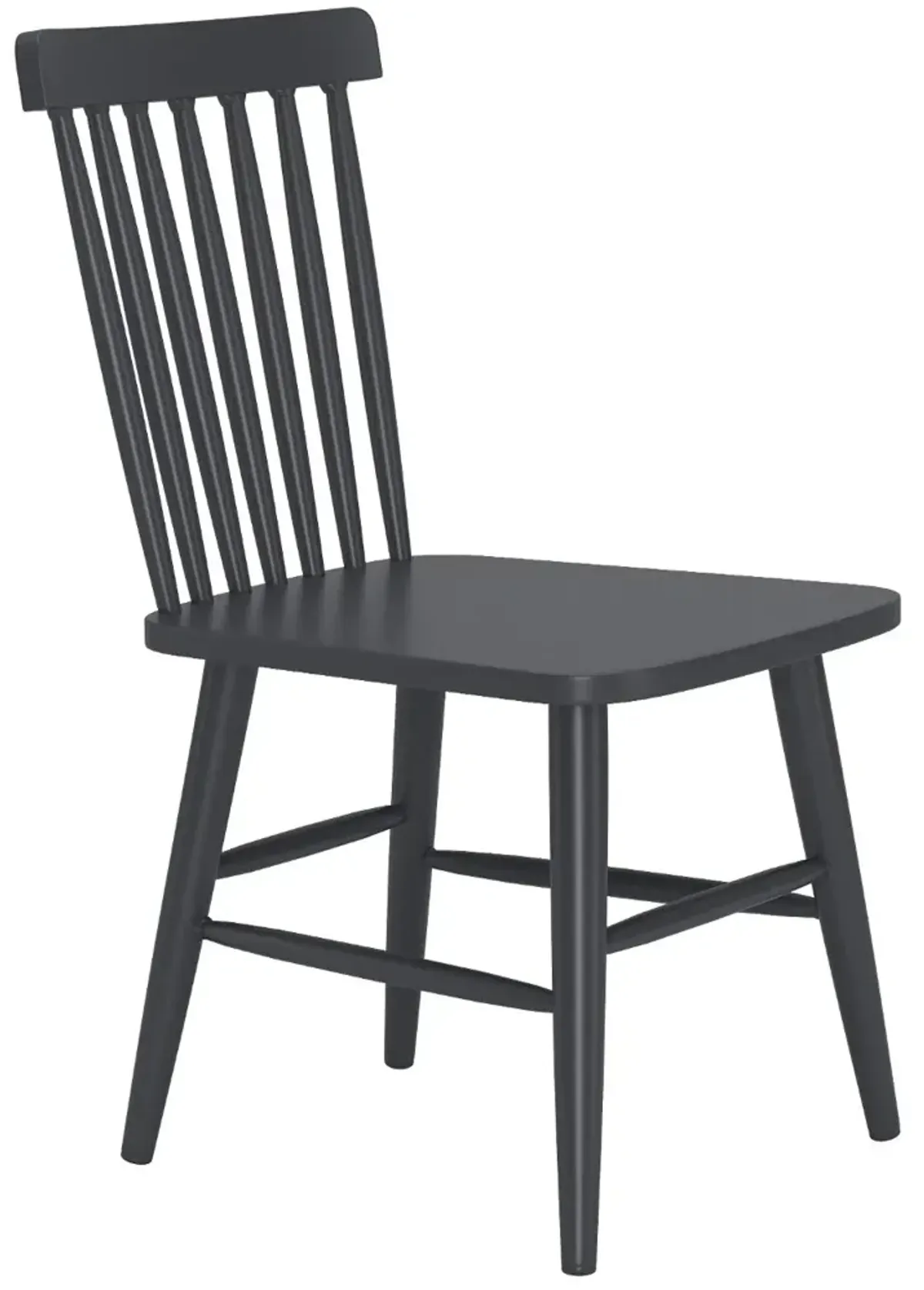 Zeilen Black Metal Patio Dining Chair