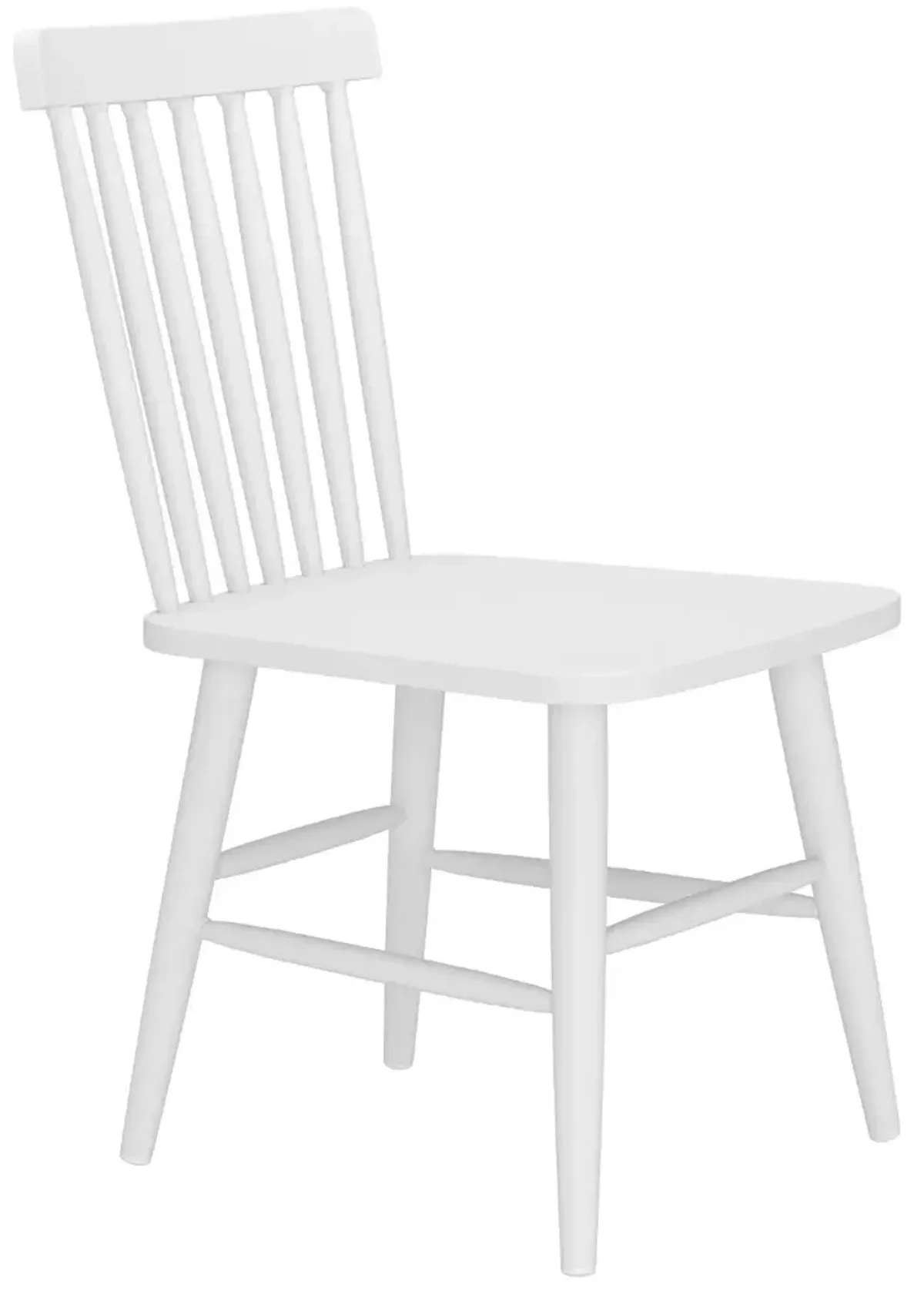 Zeilen White Metal Patio Dining Chair