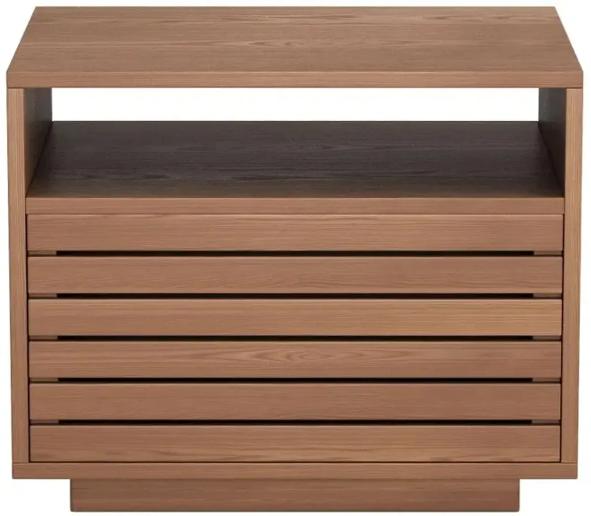 Slit Walnut Nightstand
