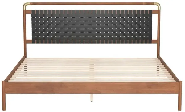 Netz Black and Walnut King Bed