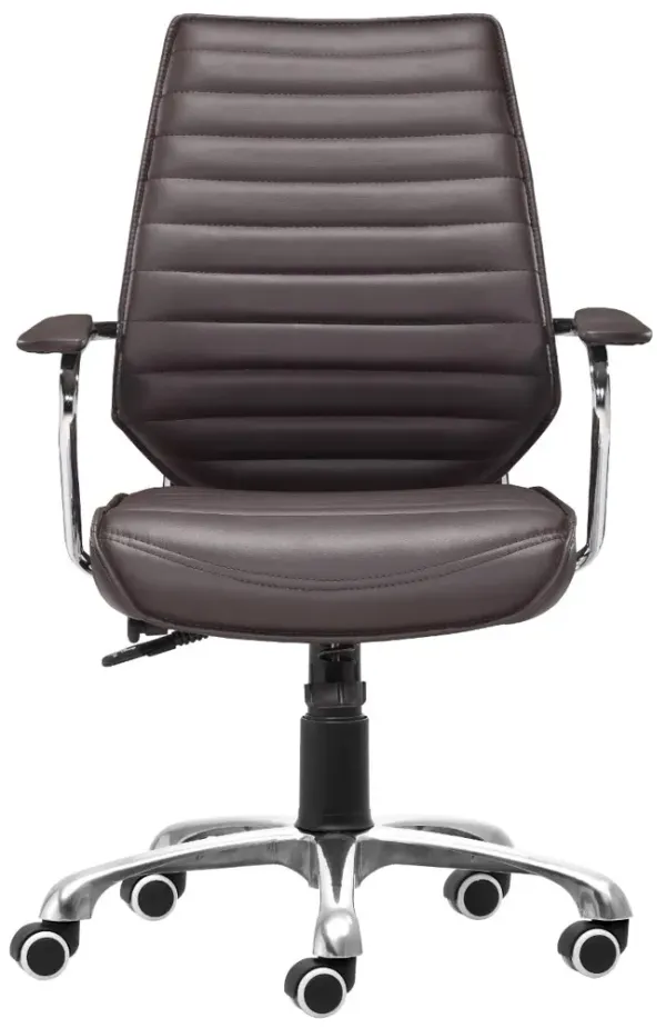 Enterprise Brown Low Back Office Chair