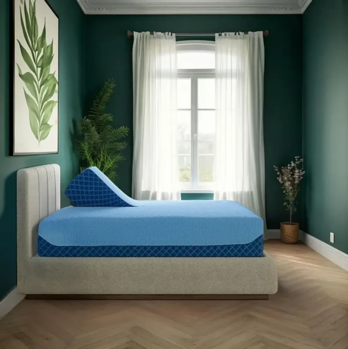 Frozen Blue Burrito Supreme Hybrid Split-Head King Mattress