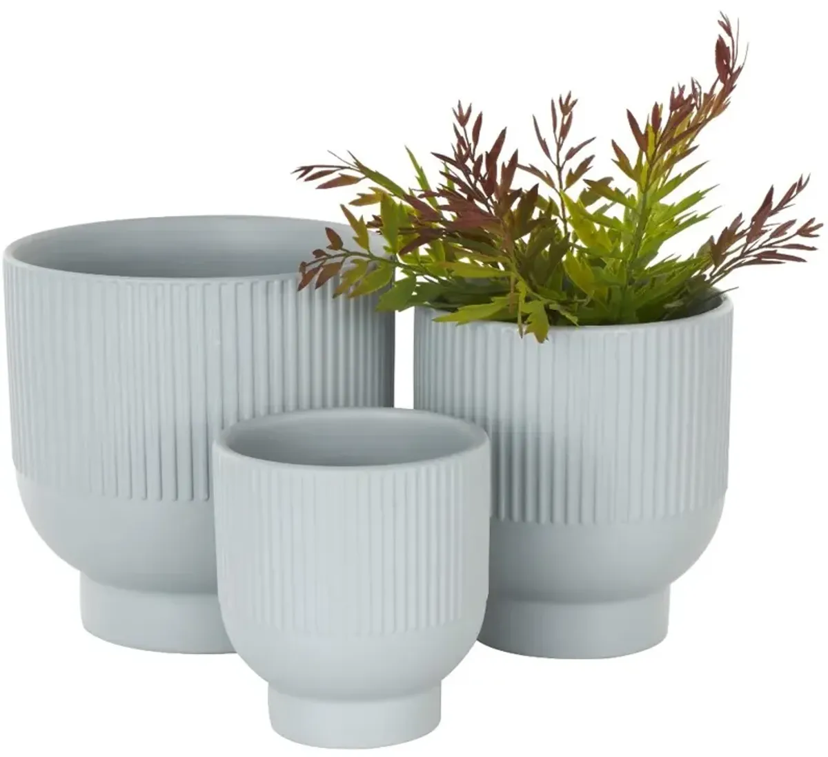 Small Light Blue Ceramic Planter