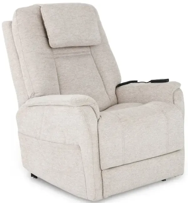 Zecliner 3+ Cream Power Lift Recliner with Heat and Massage