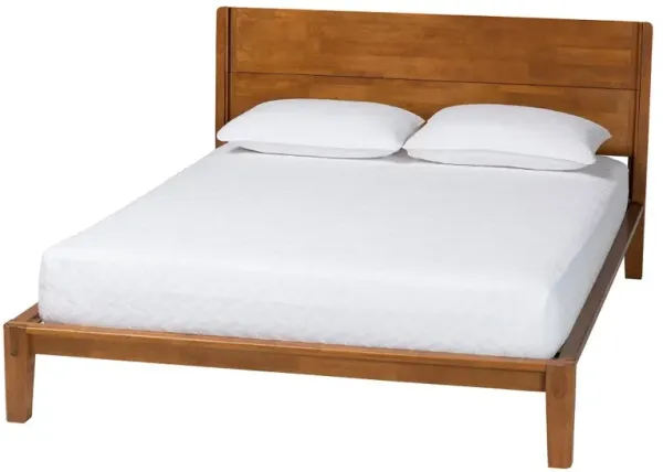 Reese Walnut Brown Queen Platform Bed