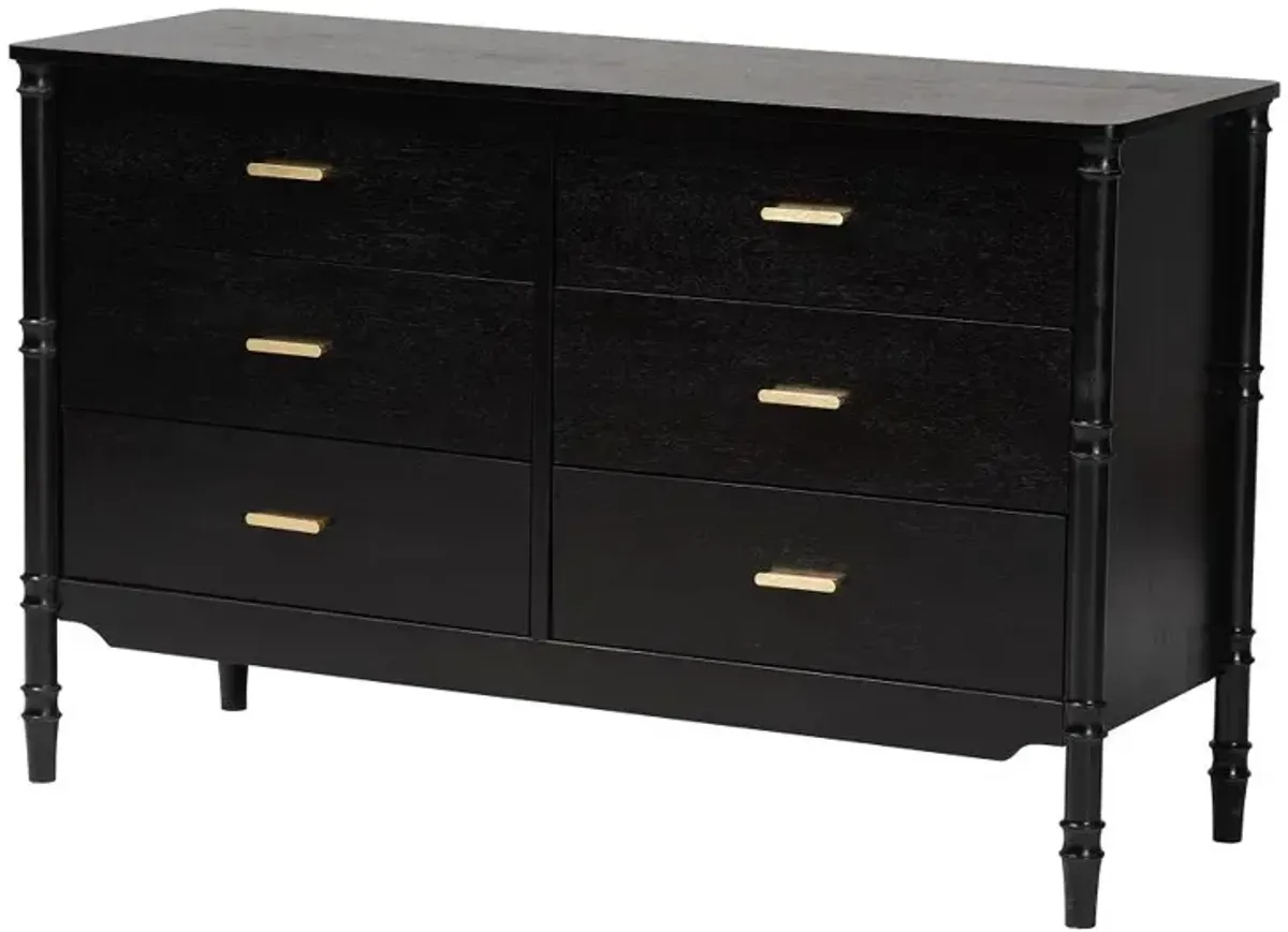 Marisela Black Wood Dresser