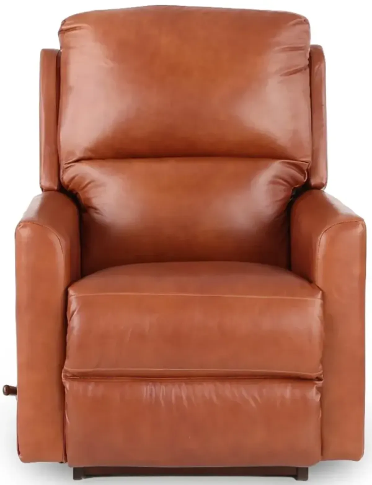 Wynne Russet Brown Leather Rocker Recliner