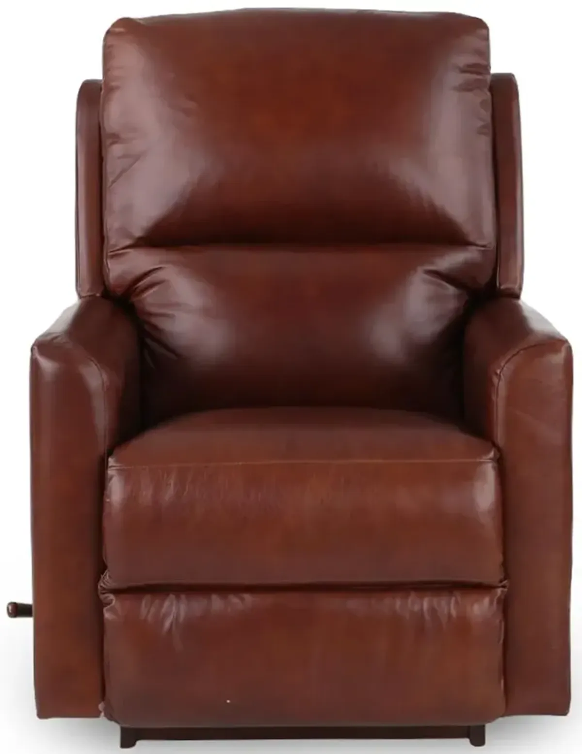 Wynne Cedar Dark Brown Leather Rocker Recliner