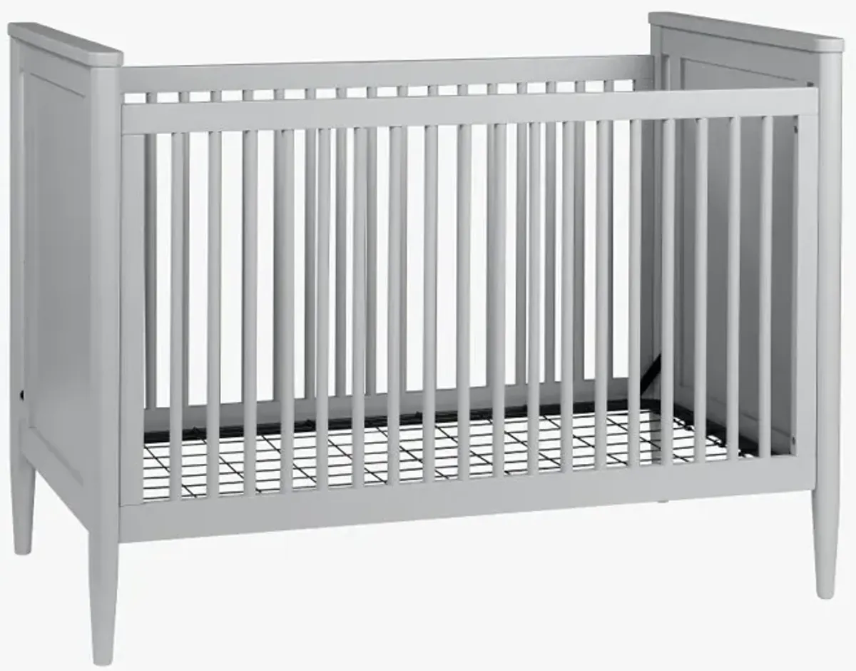 Modern Light Gray 3-In-1 Convertible Crib