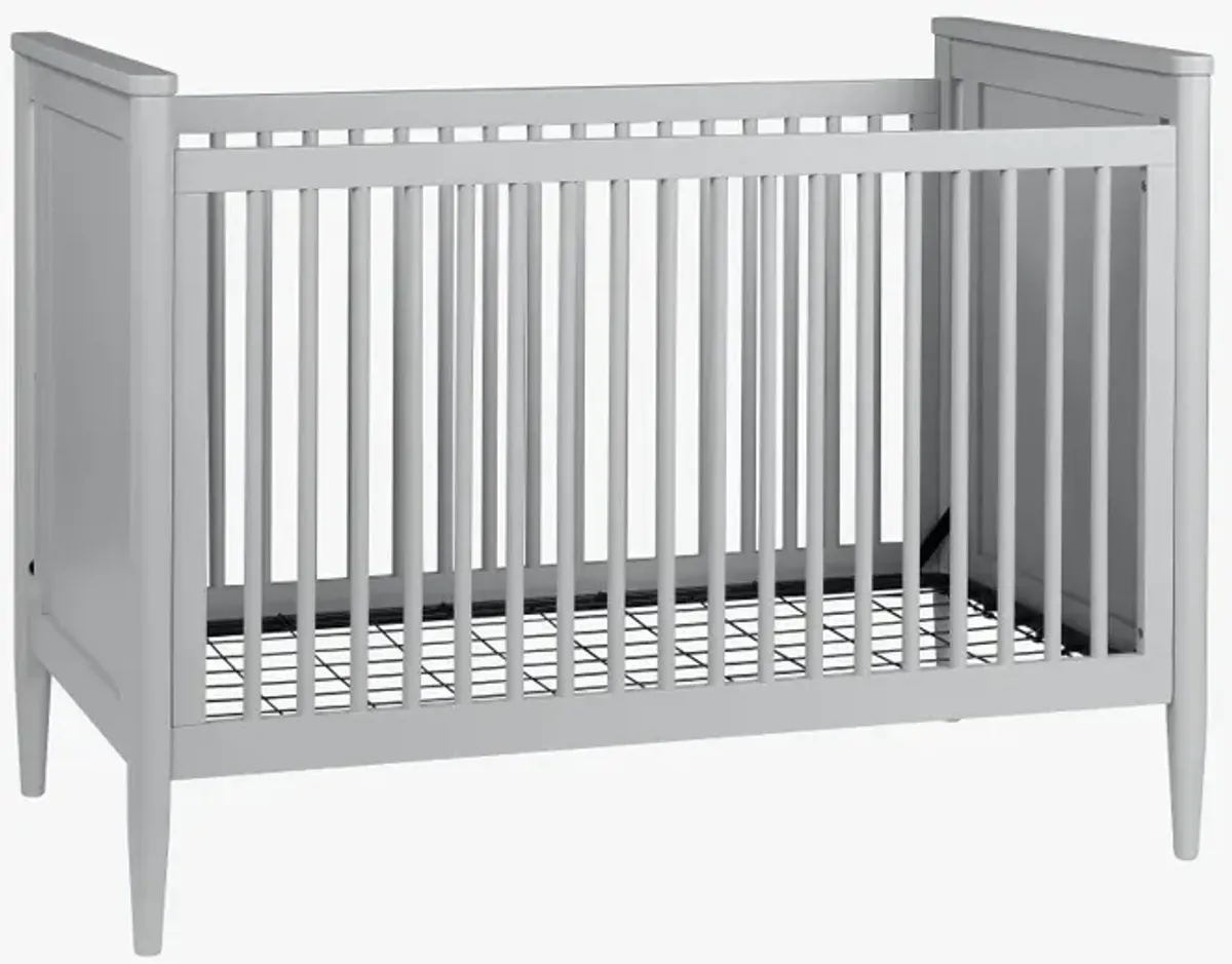 Modern Light Gray 3-In-1 Convertible Crib