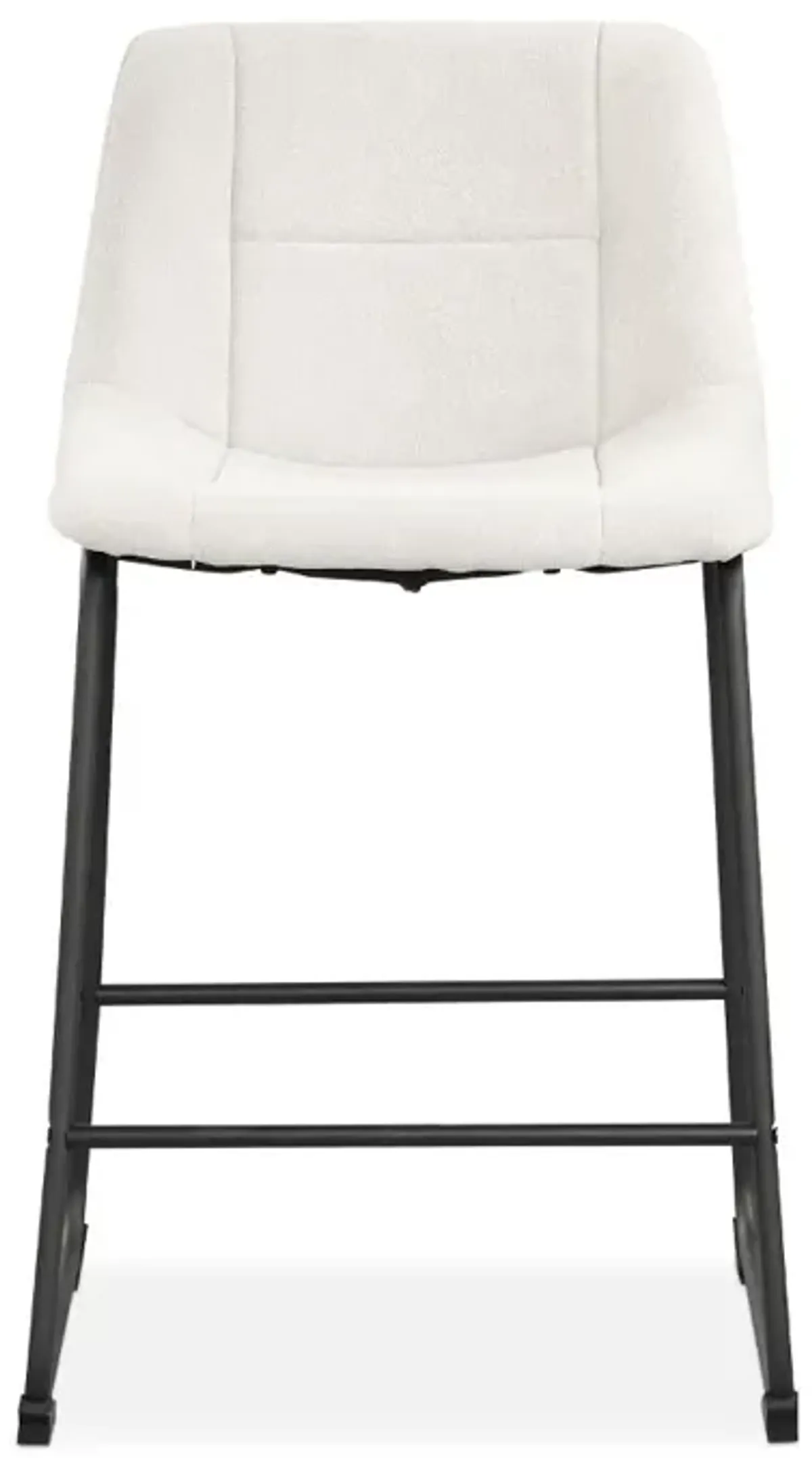 Eamon White Counter Height Stools, Set of 2