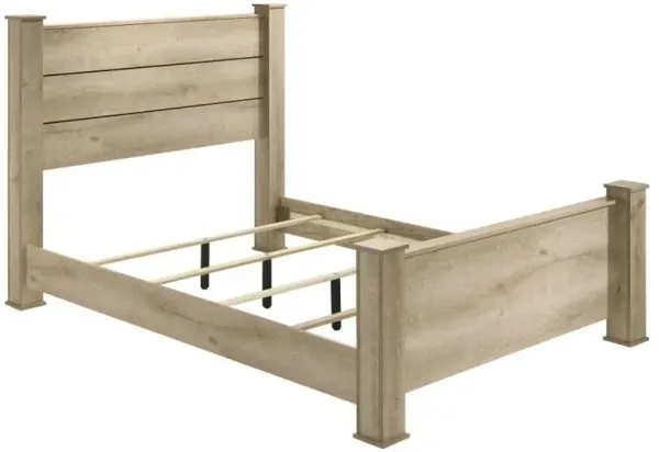 Glen Washed Oak Queen Bed