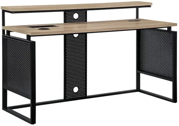 Ace Oak and Black Desk