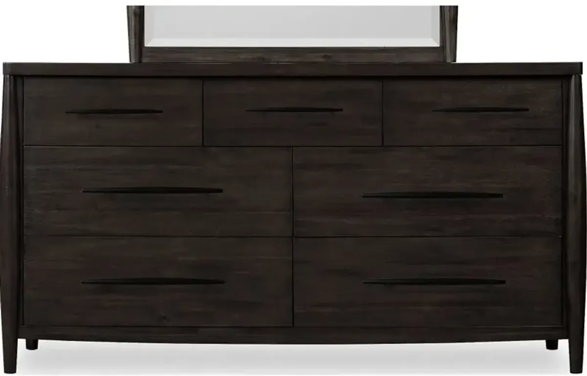 Koko Minx Brown 7-Drawer Dresser