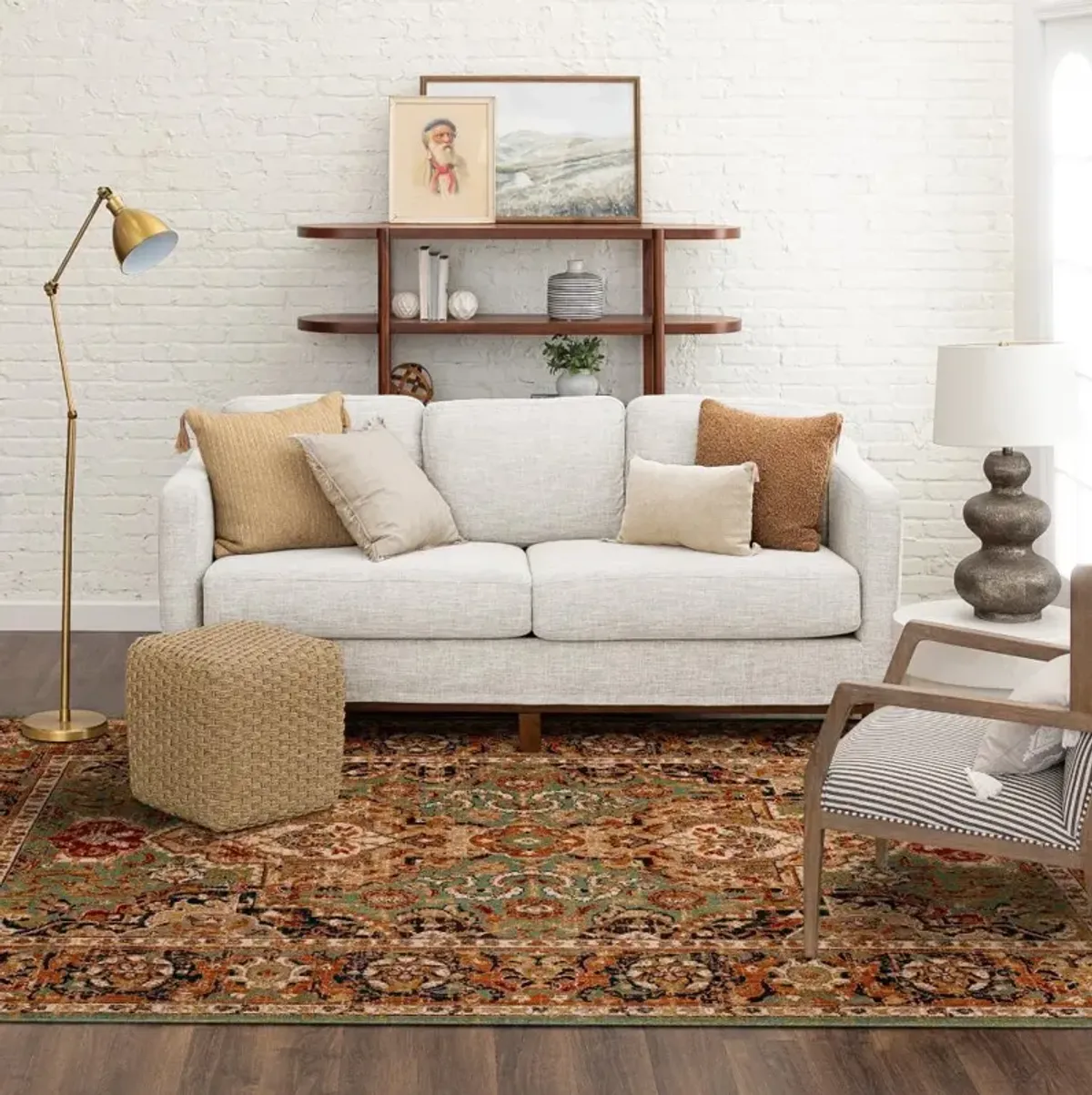Dahar 5 x 8 Aquamarine Area Rug
