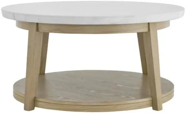 Vida White Marble Coffee Table