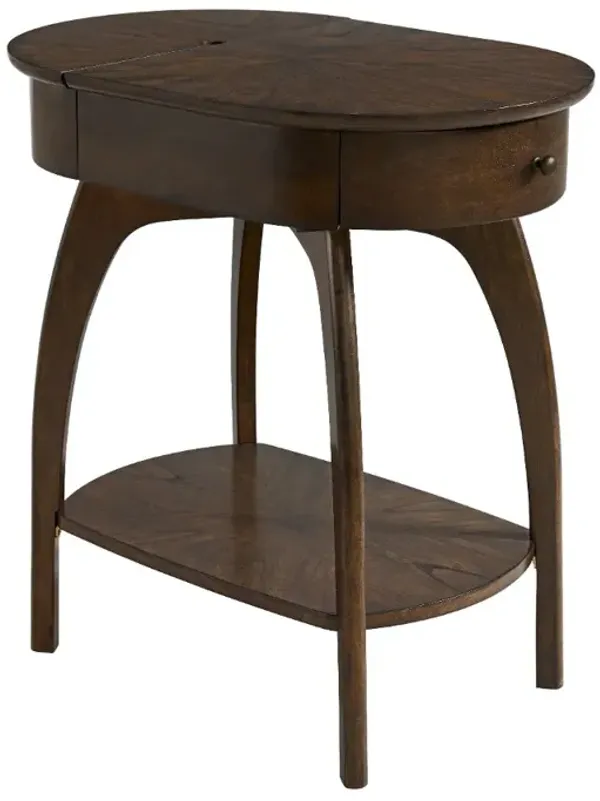 Lax Dark Brown Side Table