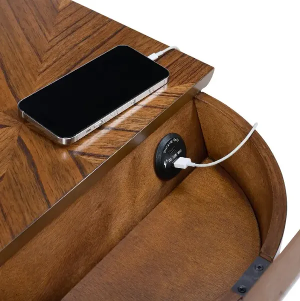 Lax Brown Side Table