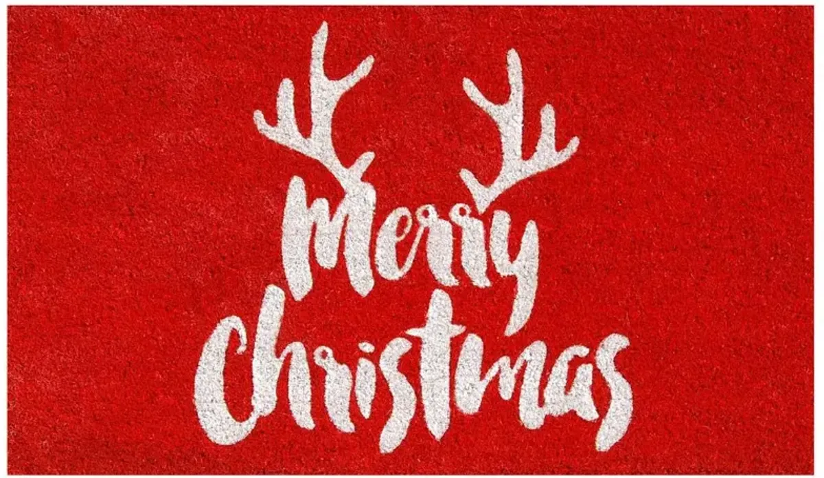 Christmas Antlers Doormat