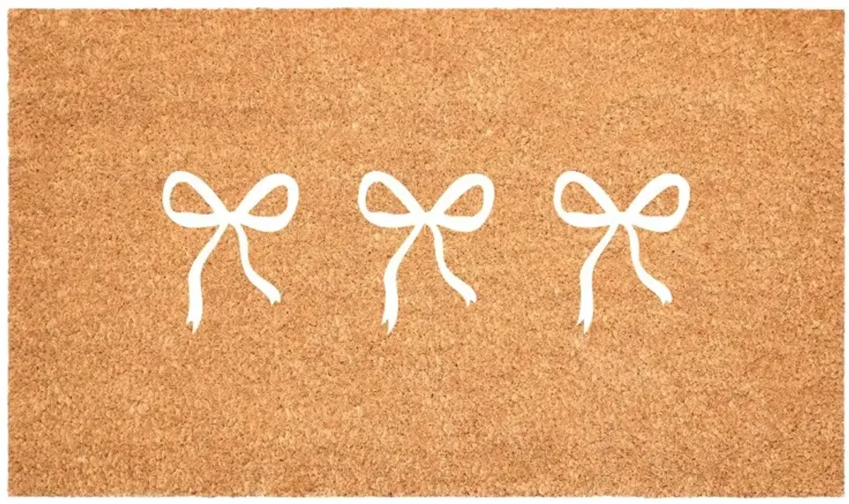 White Bows Trio Doormat
