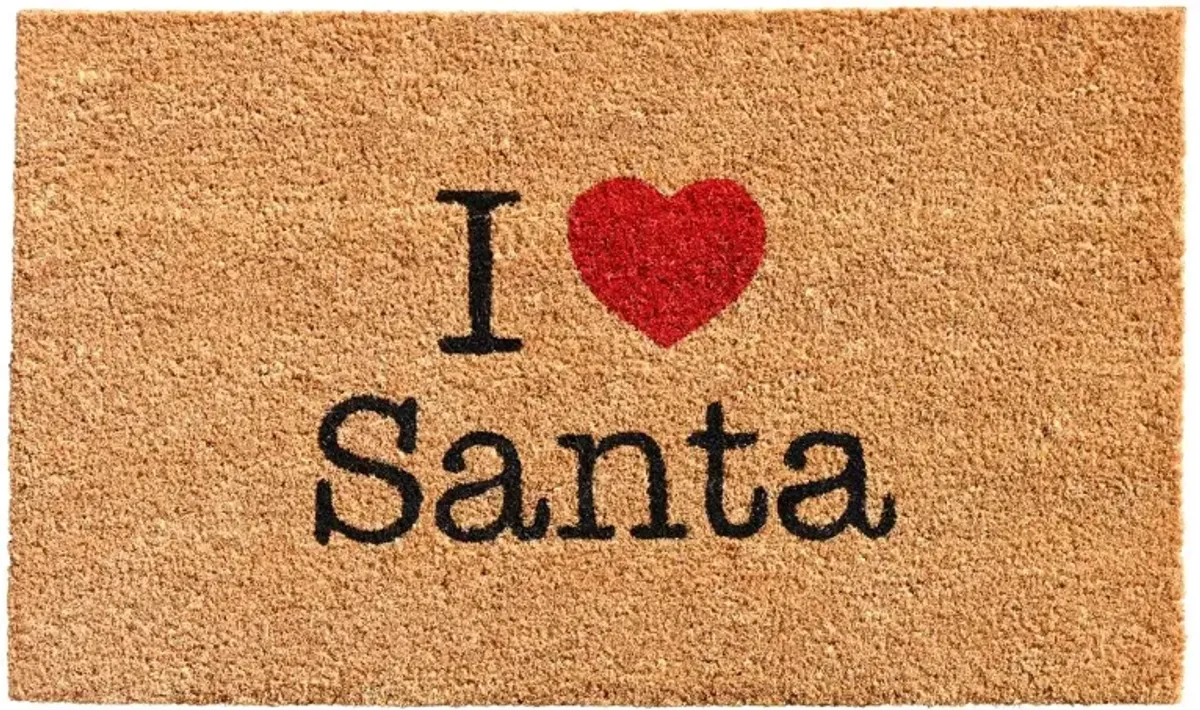 I Love Santa Doormat