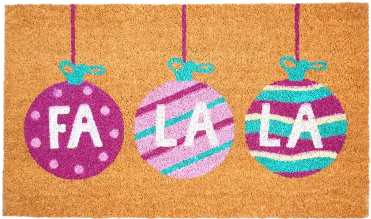 Fa La La Ornament Doormat