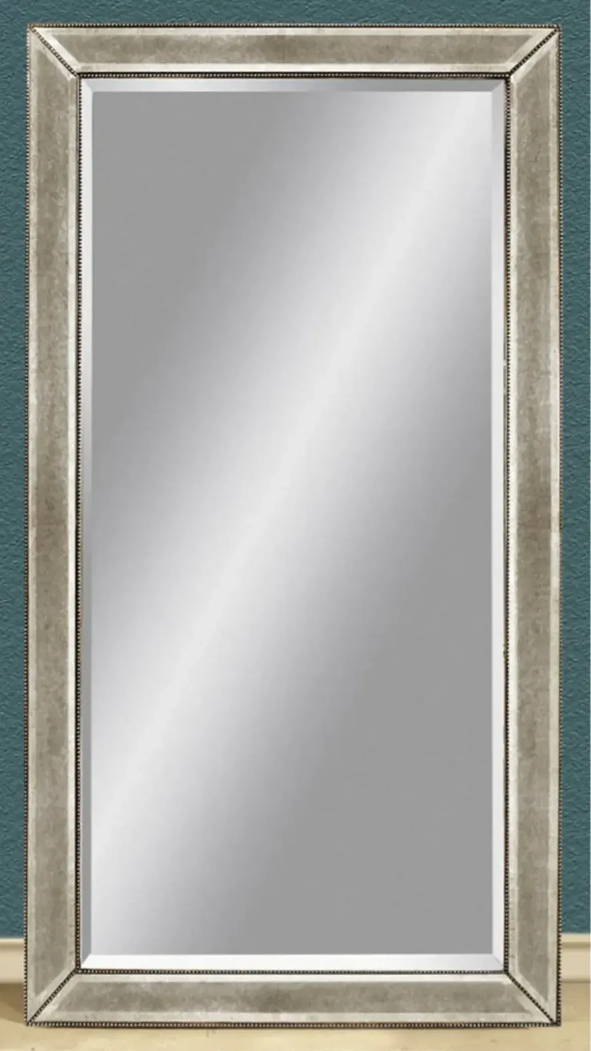 Formal Silver Leaner Mirror