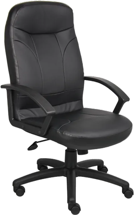 Black LeatherPlus Office Chair